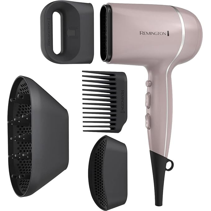 Remington Pro Wet2style Hair Dryer, With Ionic & Ceramic Drying Technology, Mauve, 1875 Watts of ... | Amazon (US)