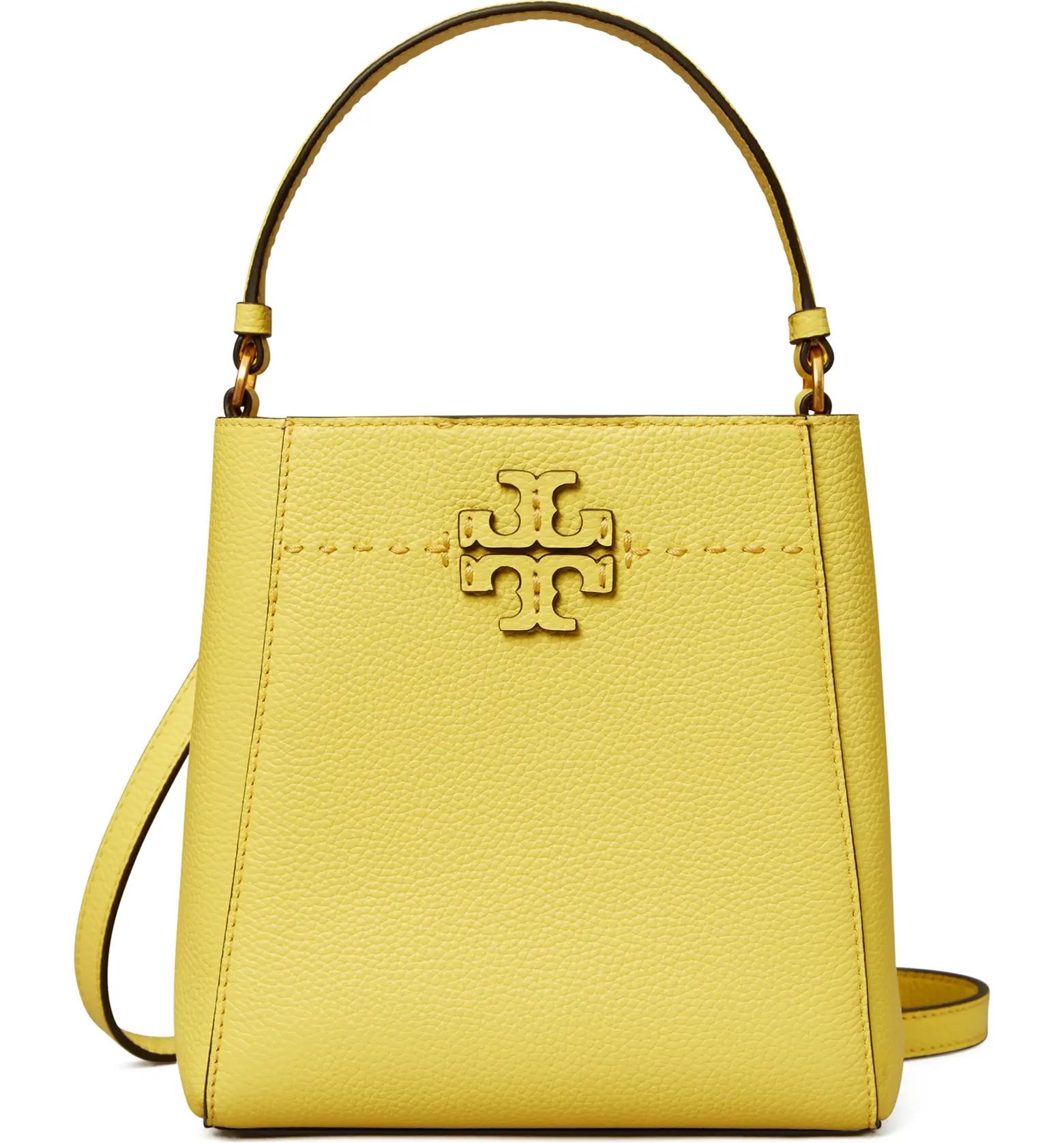 Tory Burch McGraw Small Leather Bucket Bag | Nordstrom | Nordstrom