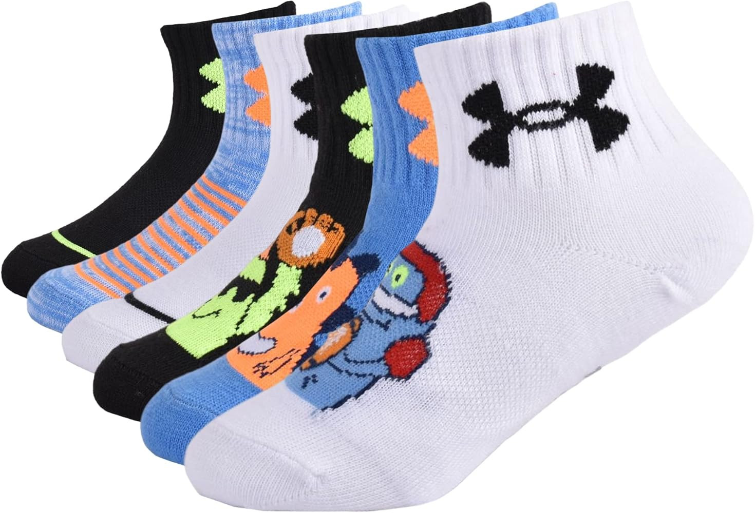 Under Armour boys Multi Pack Quarter Sock | Amazon (US)