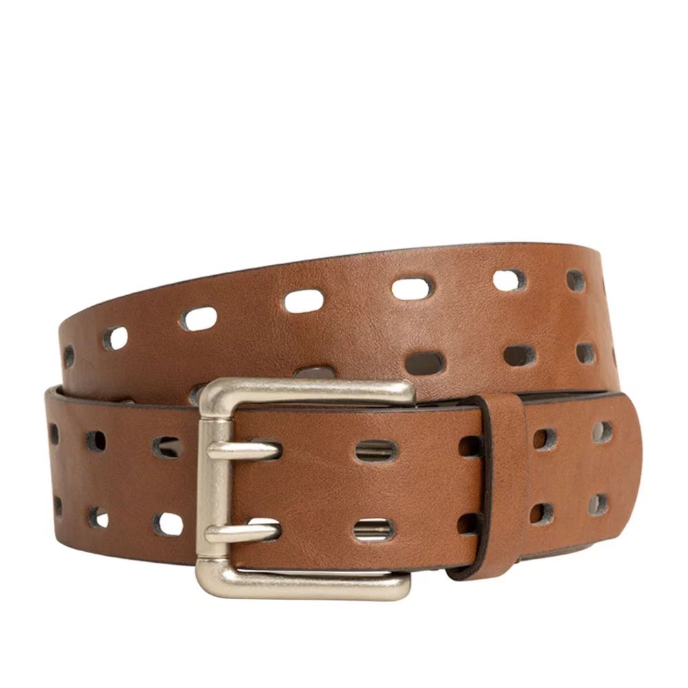 Time and Tru Women's Double Prong Perforated Belt, Tan | Walmart (US)