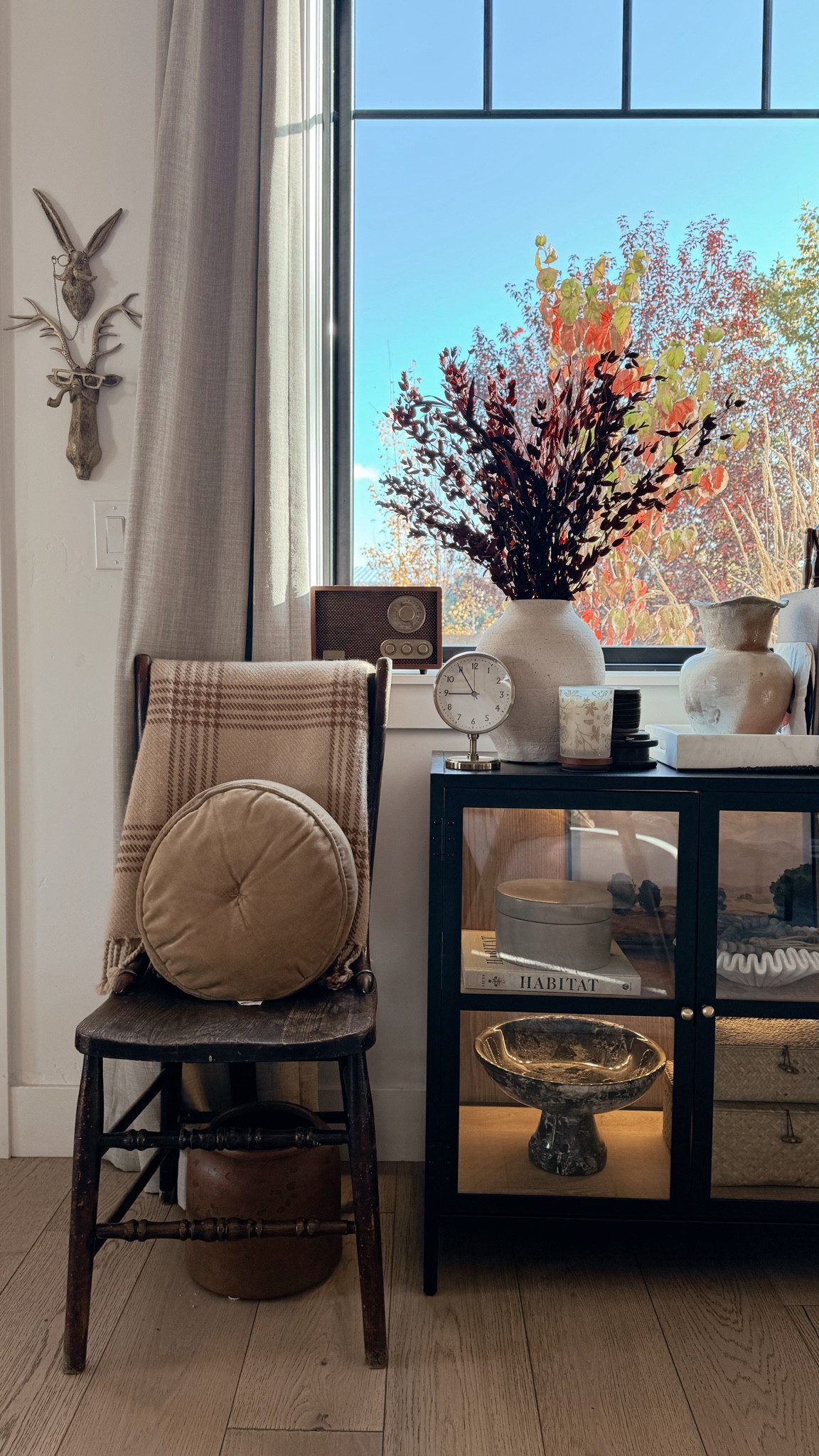 Fall Corner Cabinet Styling 

#LTKFindsUnder50 #LTKSeasonal #LTKHome