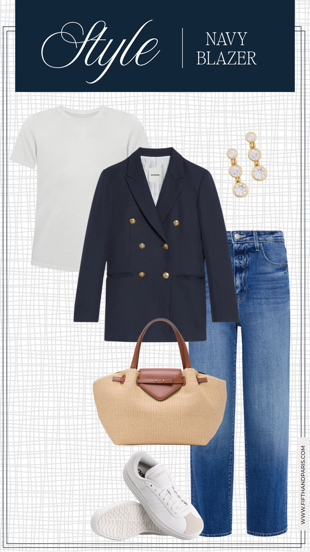 How to style a navy blazer | French girl chic

A navy blazer is an easy way to look polished and elevated.   Pair with denim, a tee, whited sneakers and a market tote for a casual day out.

#frenchstyle #frenchfashion #parisianstyle 



#LTKOver40 #LTKStyleTip #LTKSeasonal