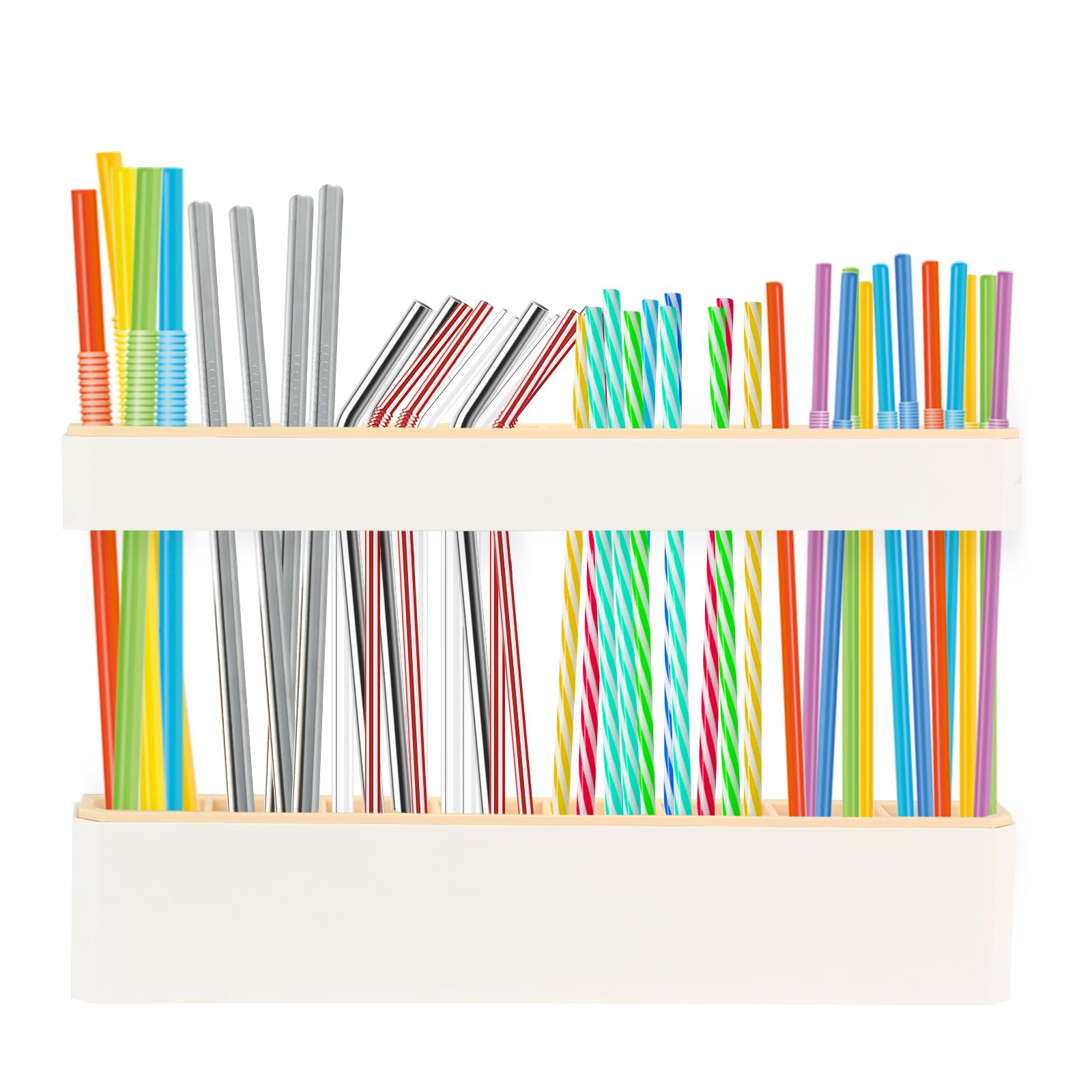 Straw Holder Detachable and Washable Organizer for Reusable Straw Holder for Cabinet Straw Storag... | Amazon (US)