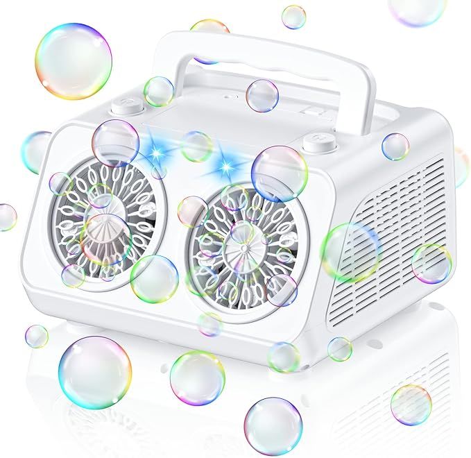 Bubble Machine Automatic Bubble Blower Machine for Kids, 40 Wands 16000+ Bubbles Per Minute, Dual... | Amazon (US)