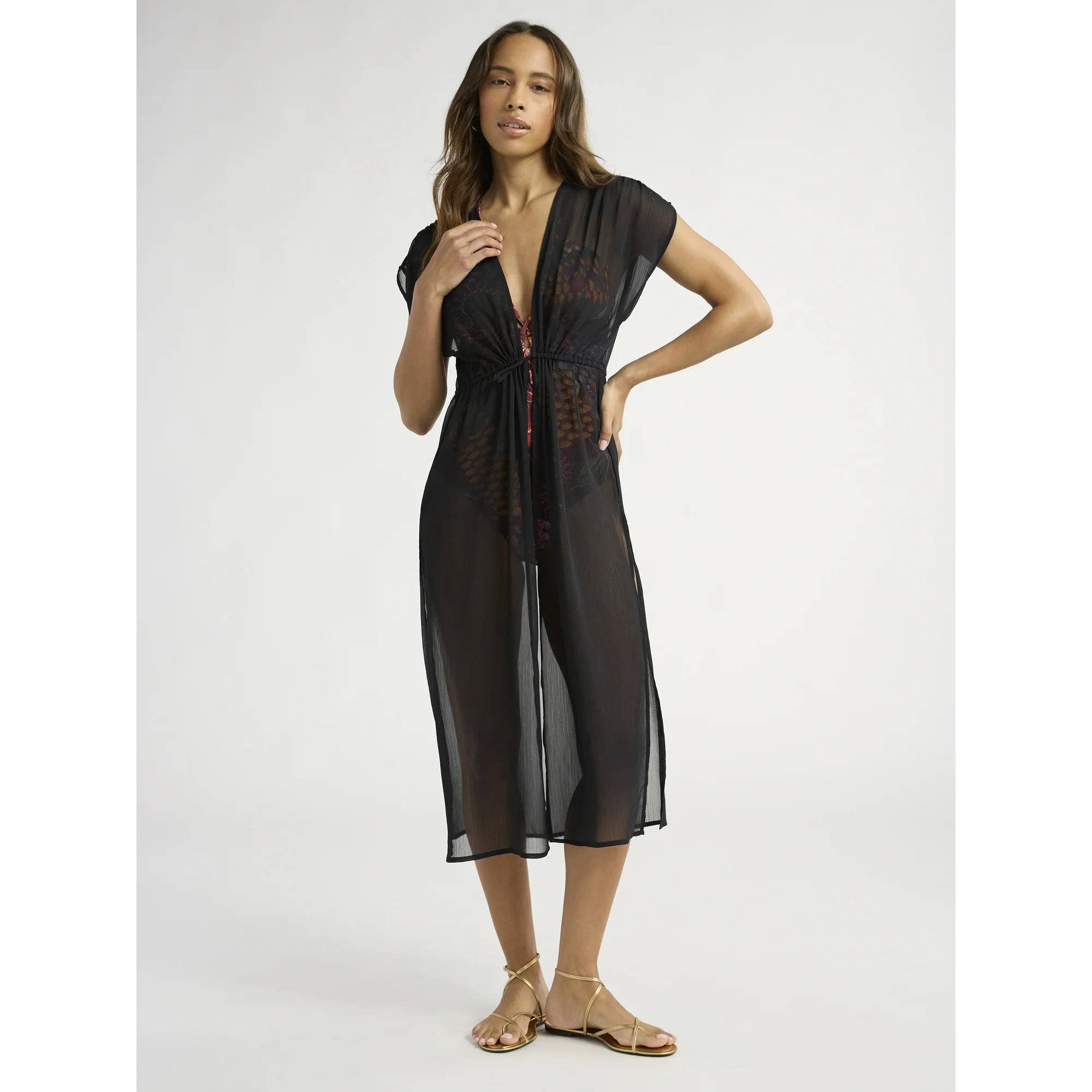 Sofia by Sofia Vergara Women's and Women's Plus Portia Batwing Caftan, Sizes XS-2X | Walmart (US)
