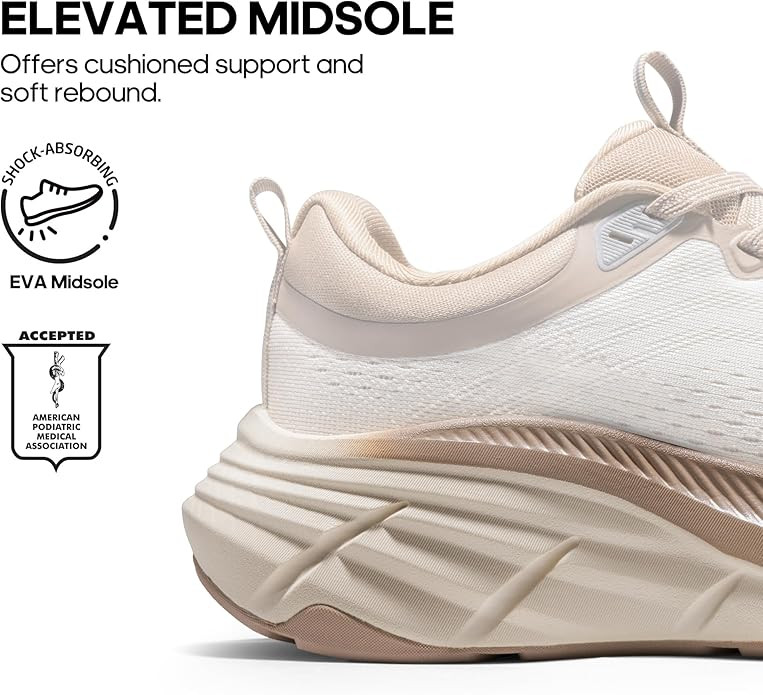 NORTIV 8 Women's Walking Shoes Cushion Comfortable ActiveBreeze Running Tennis Shoes Non-Slip Wor... | Amazon (US)