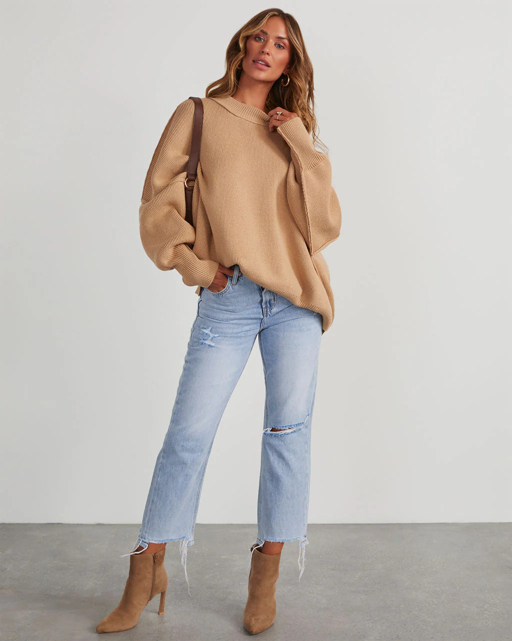 Elouise Knit Oversized Pullover Sweater | VICI