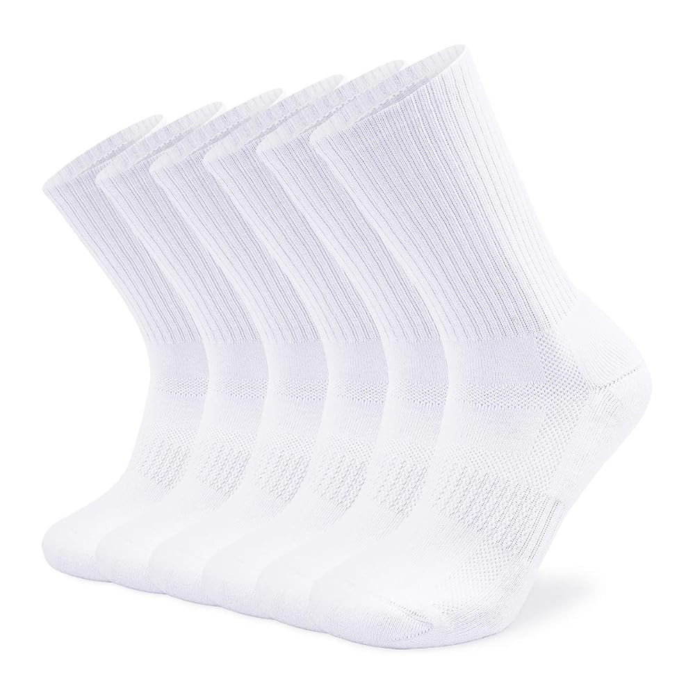 SOX TOWN Unisex Cushioned Crew Training Athletic Socks Men & Women with Combed Cotton Moisture Wi... | Amazon (US)