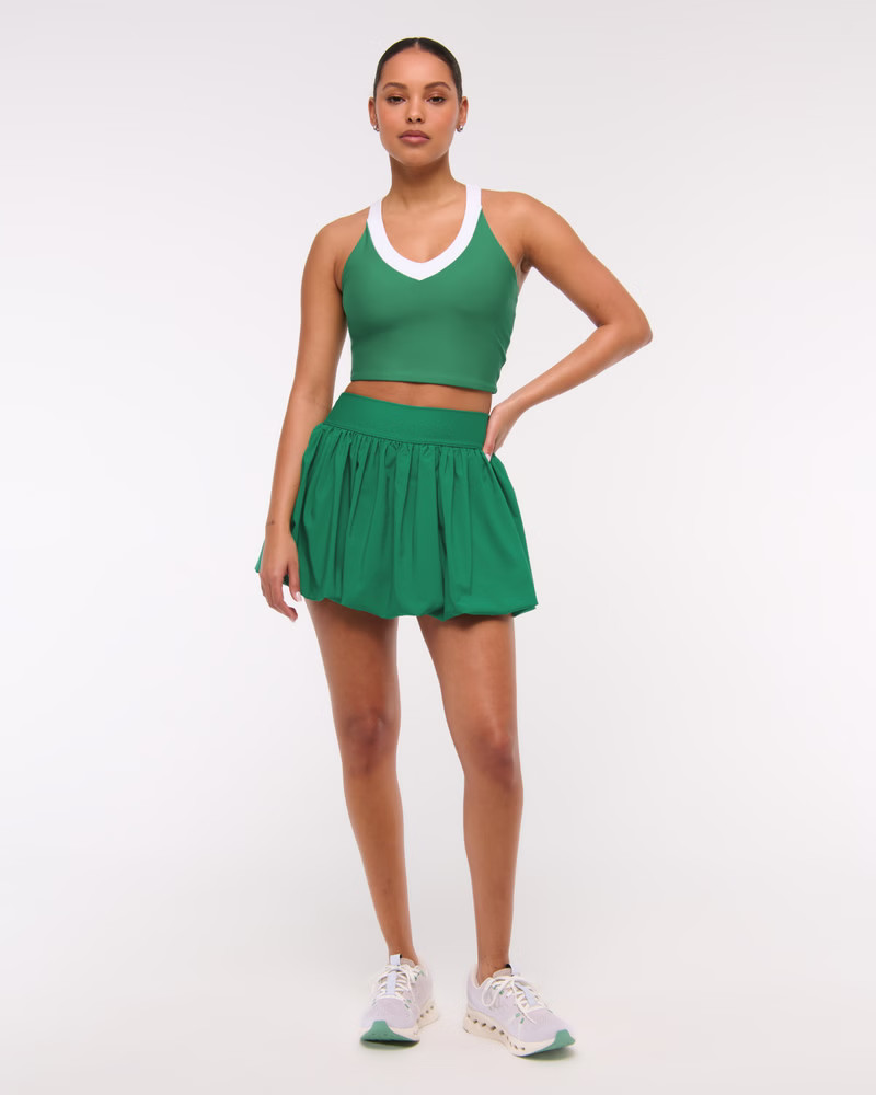 YPB motionTEK Bubble Hem Mini Skirt | Abercrombie & Fitch (US)