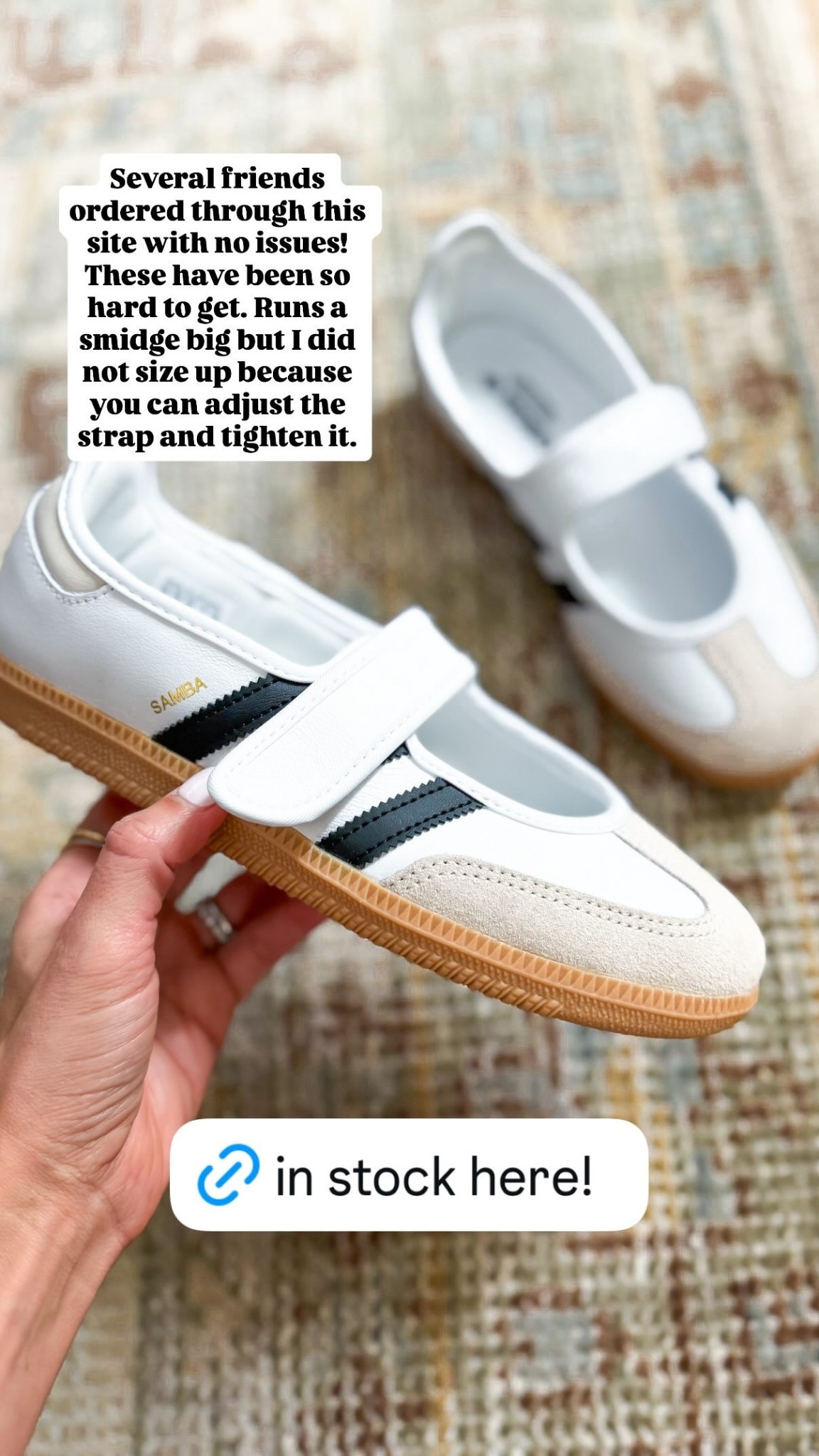 Adidas Mary Jane Sambas. Several friends ordered through this site with no issues! These have been so hard to get. Runs a smidge big but I did not size up because you can adjust the strap and tighten it.

#LTKShoeCrush #LTKSeasonal #LTKTravel