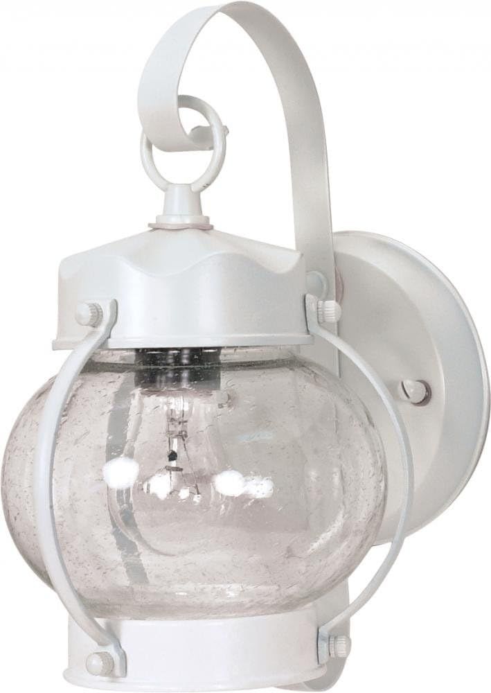 Nuvo 60/630 Onion Lantern with Clear Seed Glass, White | Amazon (US)