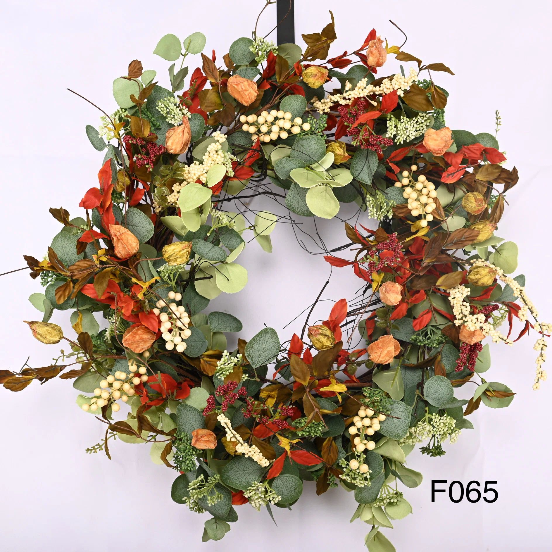 Primrue Handcrafted Faux Eucalyptus, Berry 26'' Wreath & Reviews | Wayfair | Wayfair North America