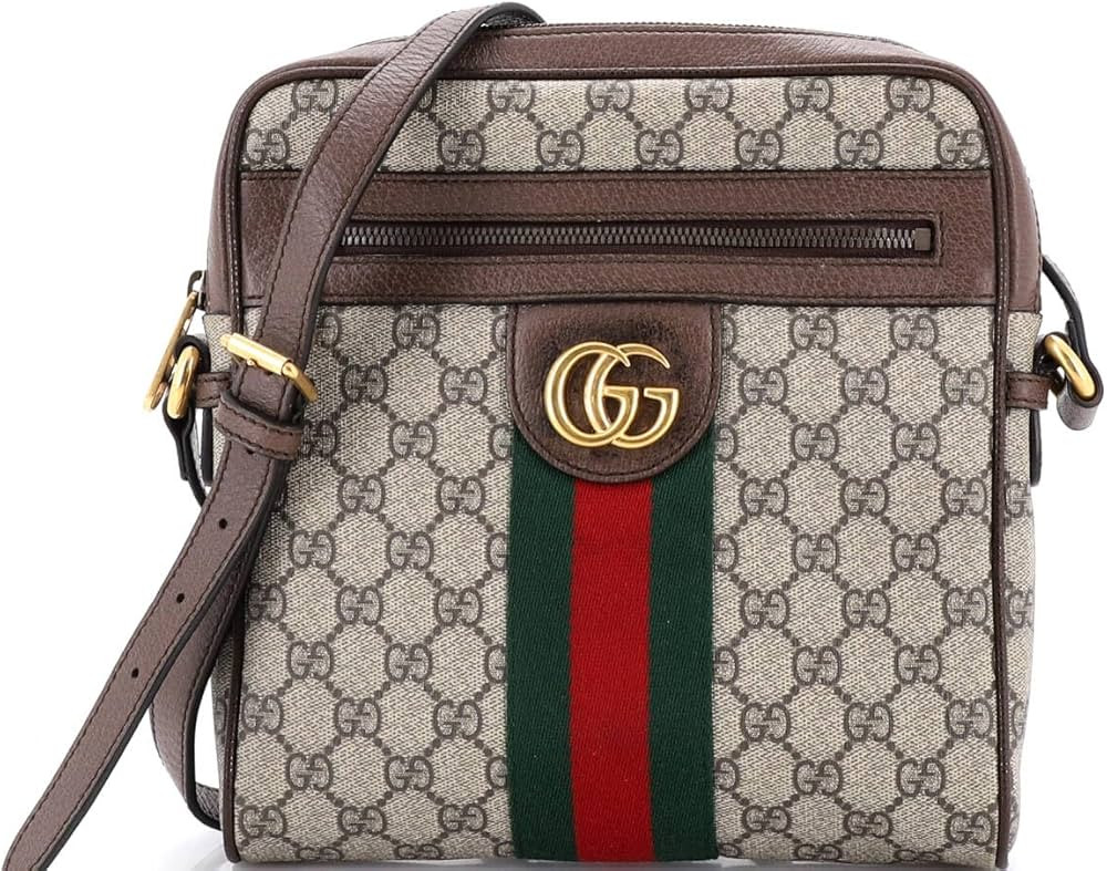 Amazon.com: Gucci, Pre-Loved Ophidia Messenger Bag GG Coated Canvas Small, Brown : Amazon Luxury | Amazon (US)
