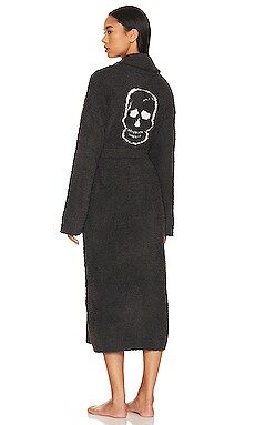 Barefoot Dreams CozyChic Skull Robe in Carbon & Almond from Revolve.com | Revolve Clothing (Global)