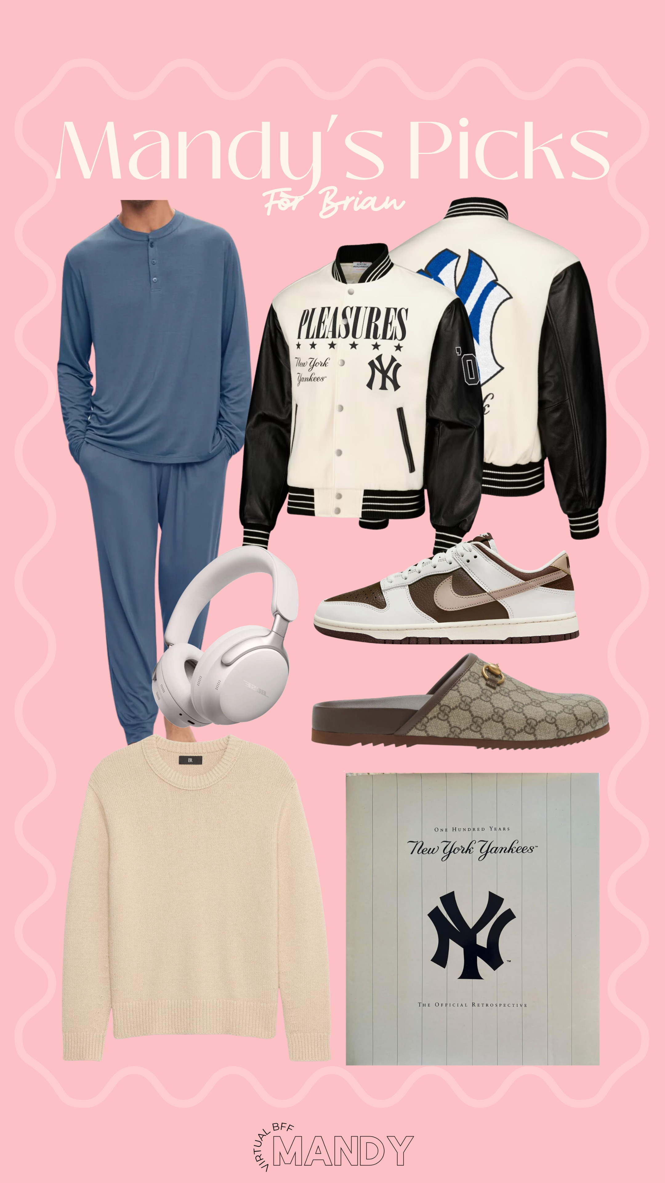 My picks for Brian!!!

Holiday gift guide - gift guide - gifts for him - gifts for husband - men’s gifts - yankees jacket - sneakers 

#LTKMens #LTKGiftGuide #LTKHoliday