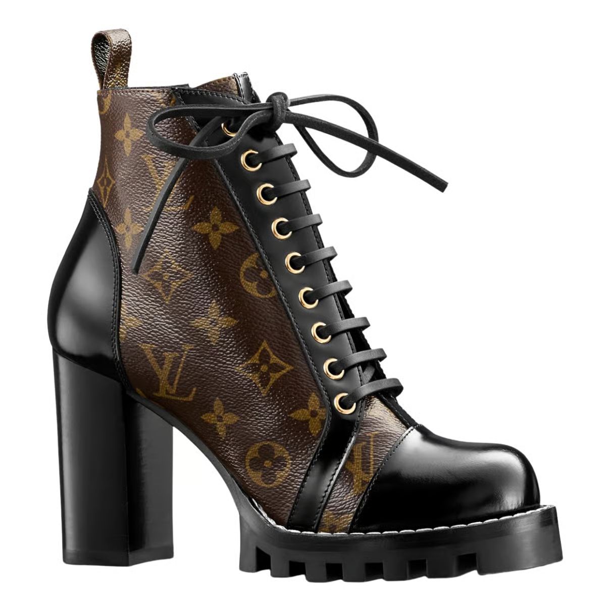 Leather lace up boots Louis Vuitton Multicolour size 36 EU in Leather - 30342138 | Vestiaire Collective (Global)