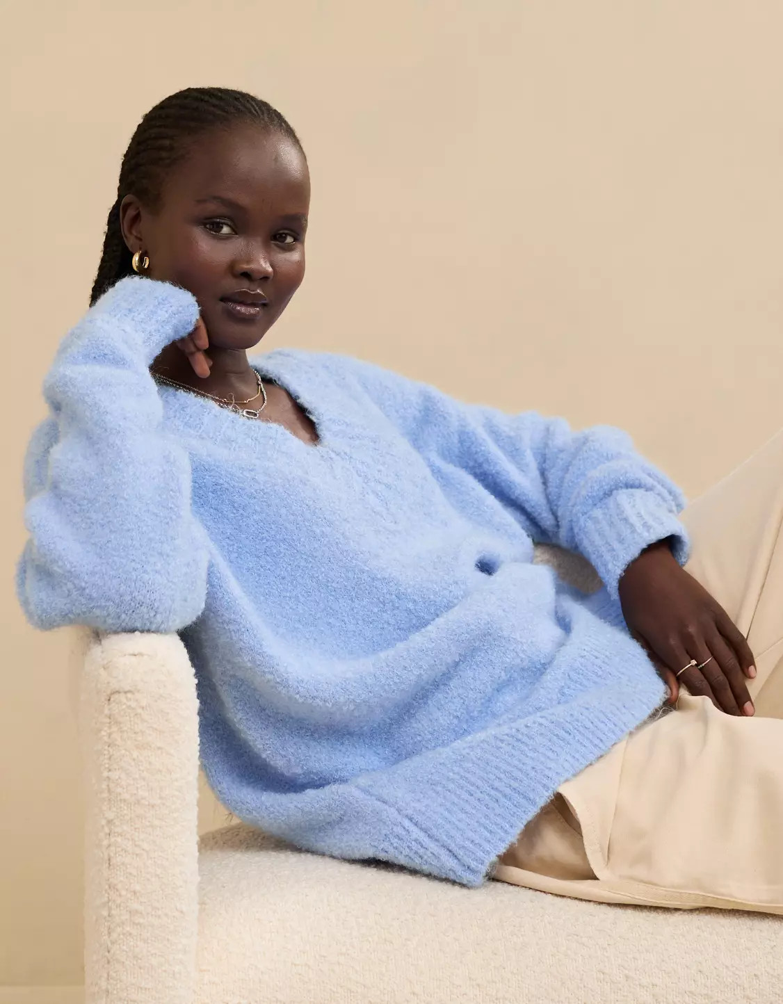 Aerie Teddy Boucle Sweater | American Eagle Outfitters (US & CA)