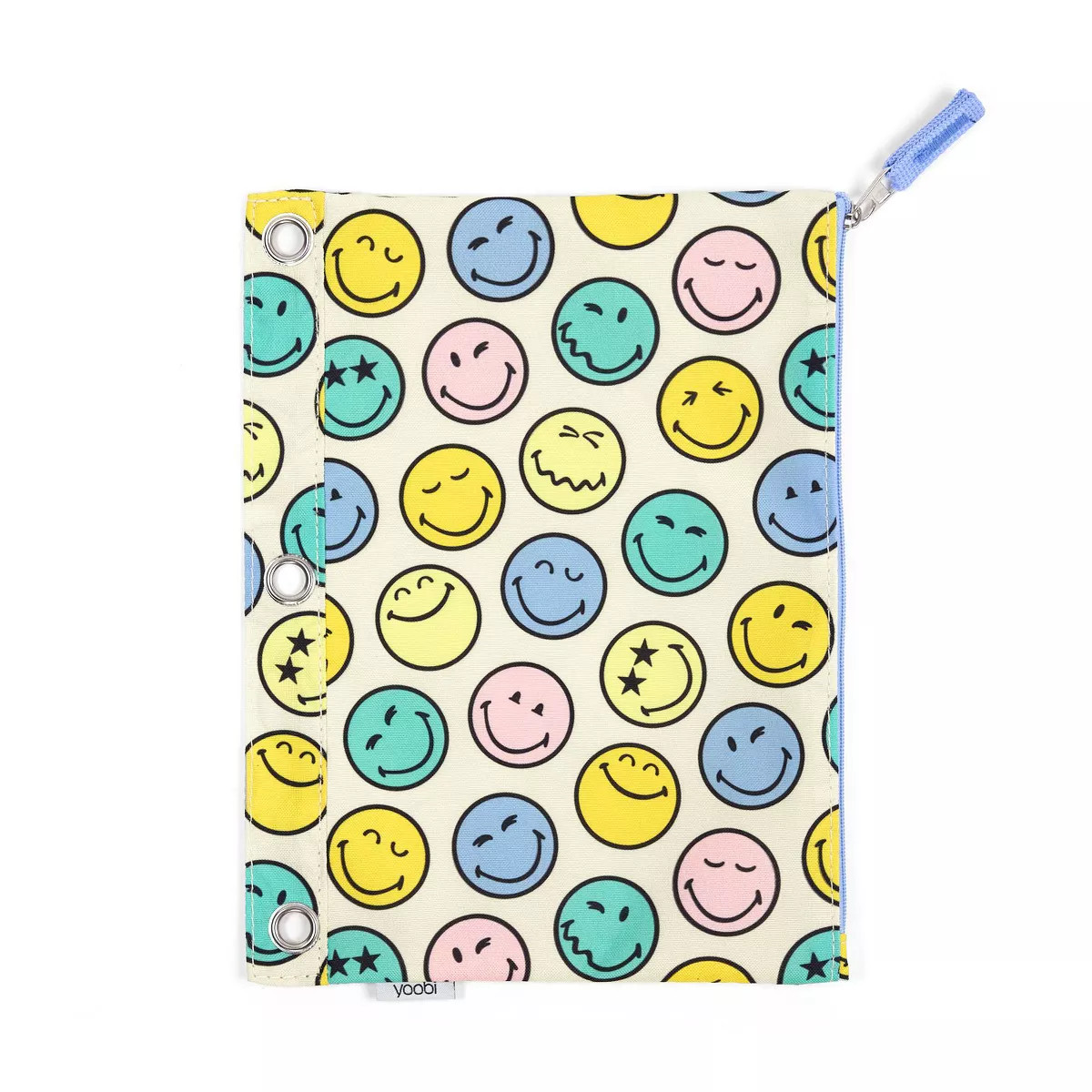 Yoobi SmileyWorld Single Zip Binder Case Multicolor Smiley, School Supplies | Target