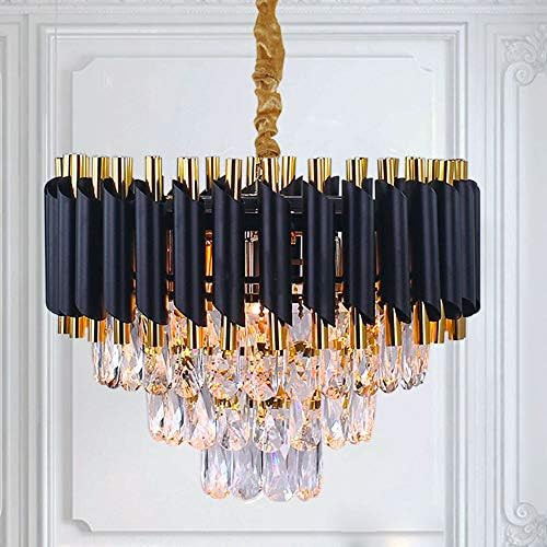 FRIXCHUR Modern Crystal Chandelier Light 3 Tiers Raindrop Crystals Pendant Light Fixture Flush Mo... | Amazon (US)