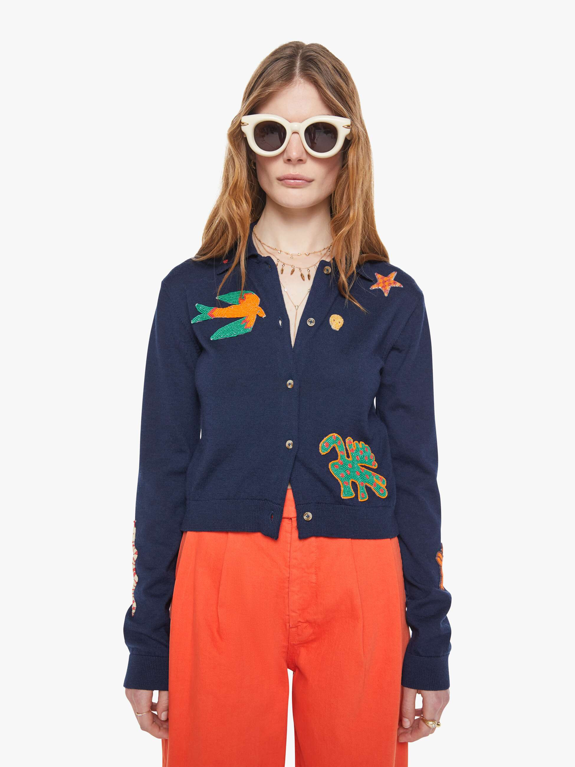 The Racquet Cardigan - Real Charmer | Mother Denim