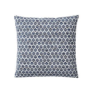 Leaf Pillow Cover – Navy | Serena and Lily