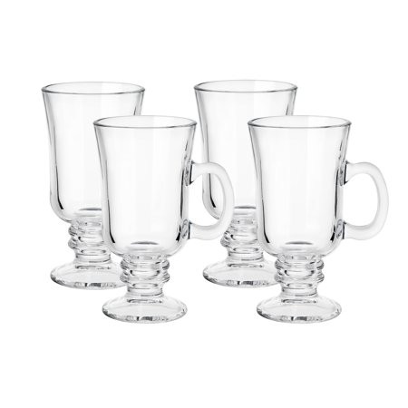 8 Ounce Clear Glass Irish Coffee Mug Set of 4 | Walmart (US)