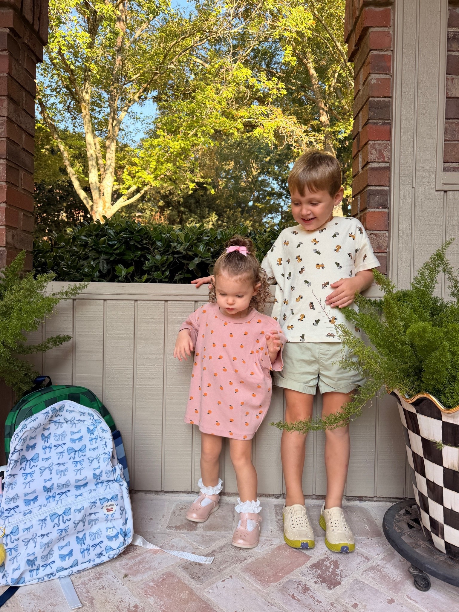 Ready for great morning at school for my peanuts 💛💛

#LTKBaby #LTKKids