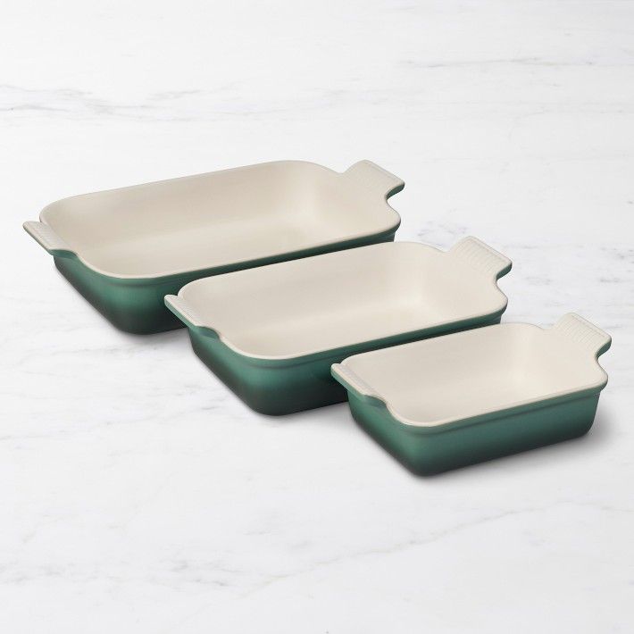 Le Creuset Heritage Open Rectangular Dishes, Set of 3 | Williams-Sonoma