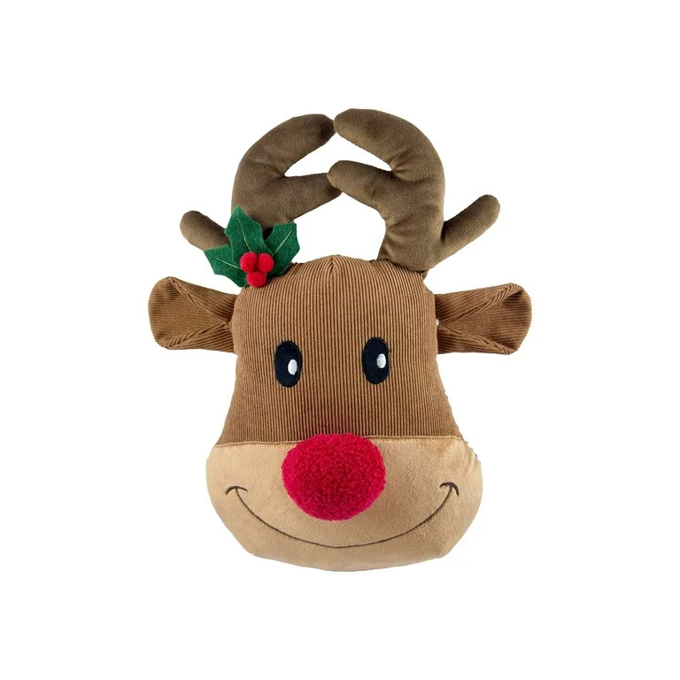 Reindeer Shaped Christmas Pillow,Width is 10inch,Height is 15.5inch,by Holiday Time - Walmart.com | Walmart (US)