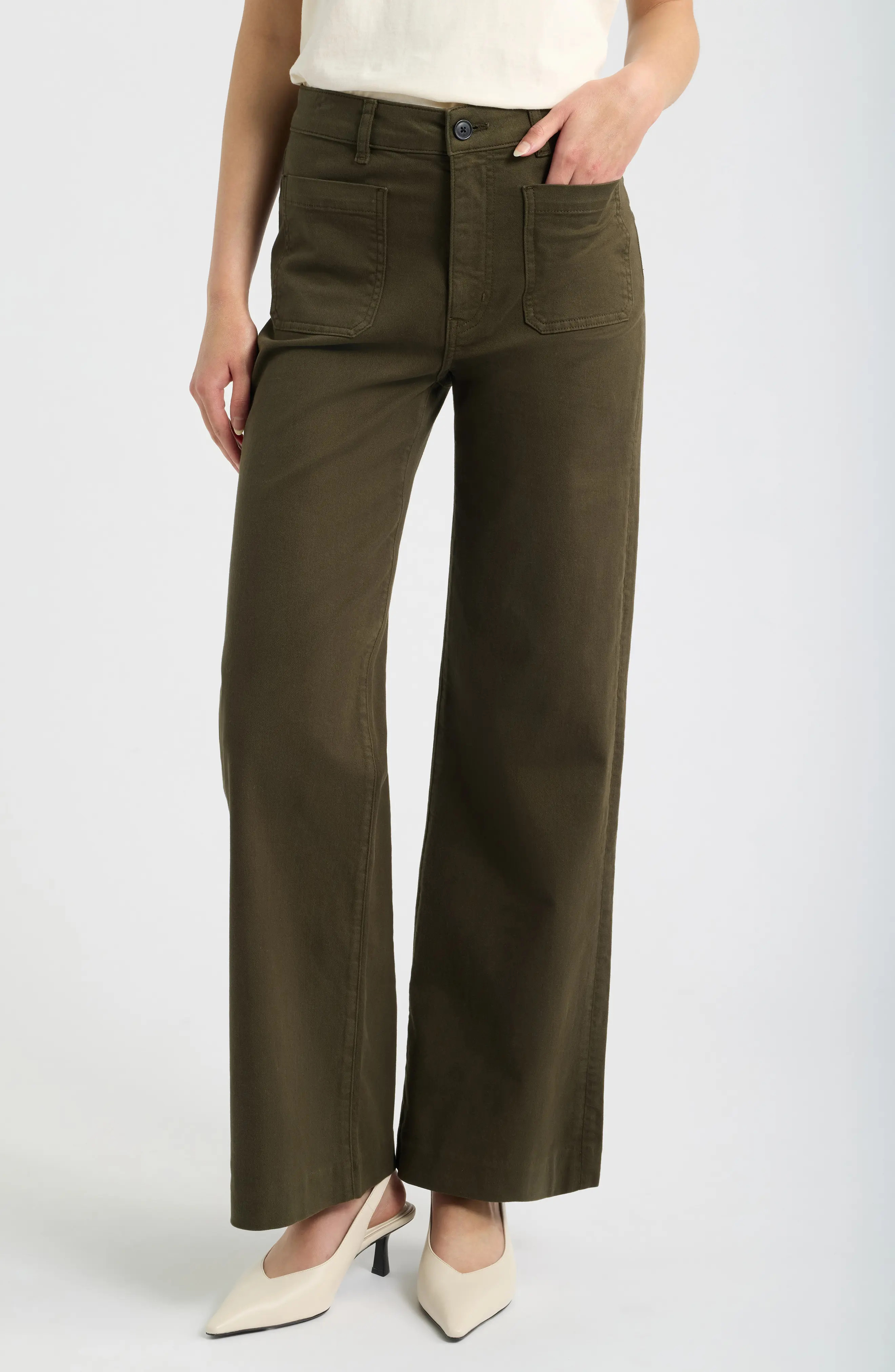 FRAME The Refined Patch Pocket Jeans (Women) | Nordstrom | Nordstrom