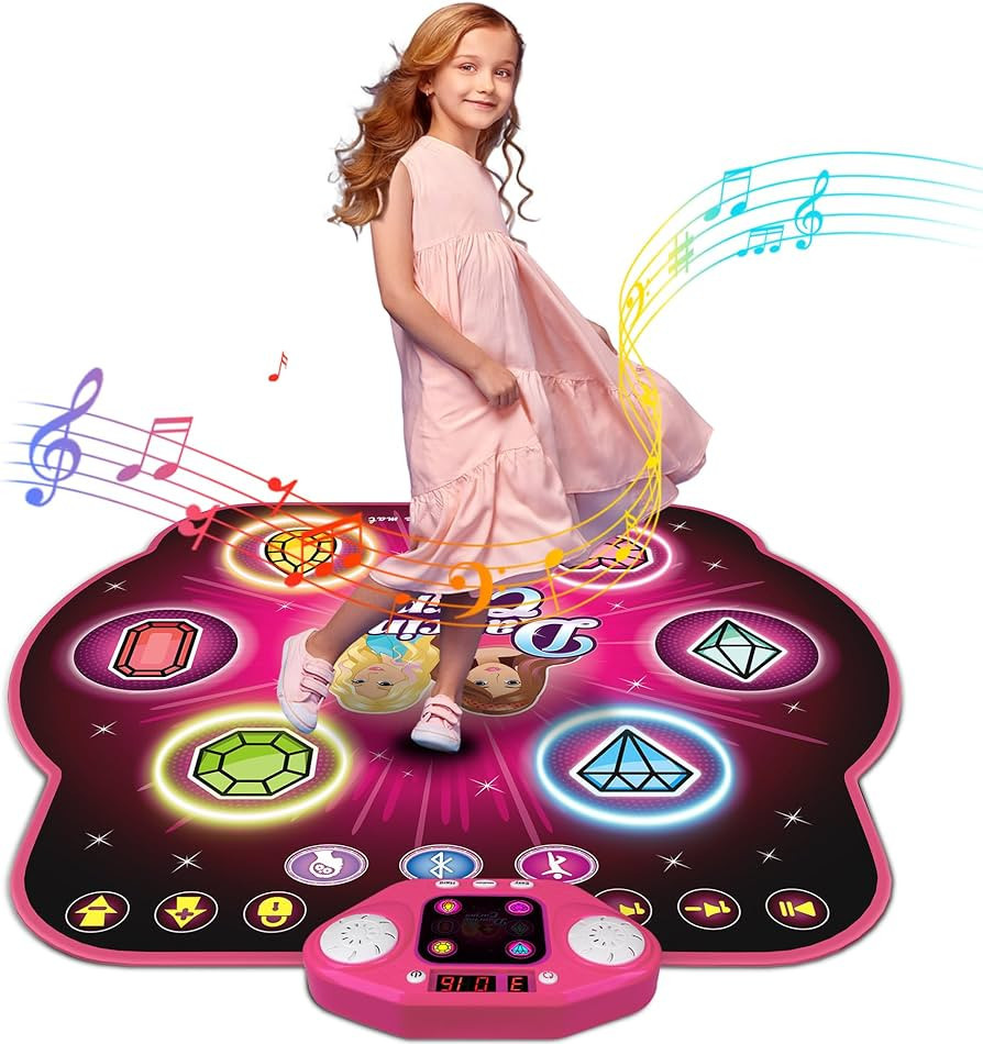 Dance Mat Toys for 3-12 Year Old Kids, 6 Button Light-up Dancing Mat 27 Challenges Levels Bluetoo... | Amazon (US)