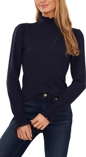 CeCe Ruffle Mock Neck Sweater | Nordstrom | Nordstrom