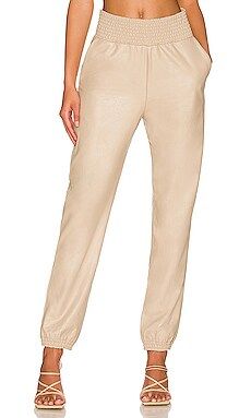 Commando Faux Leather Jogger in Sand from Revolve.com | Revolve Clothing (Global)