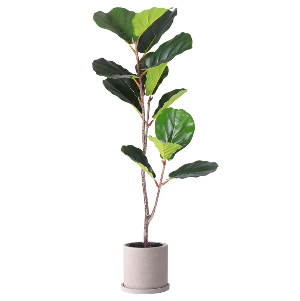 3.3 Ft Fiddle Leaf Fig Artificial Trees Artificial Plant Faux Trees - Walmart.com | Walmart (US)