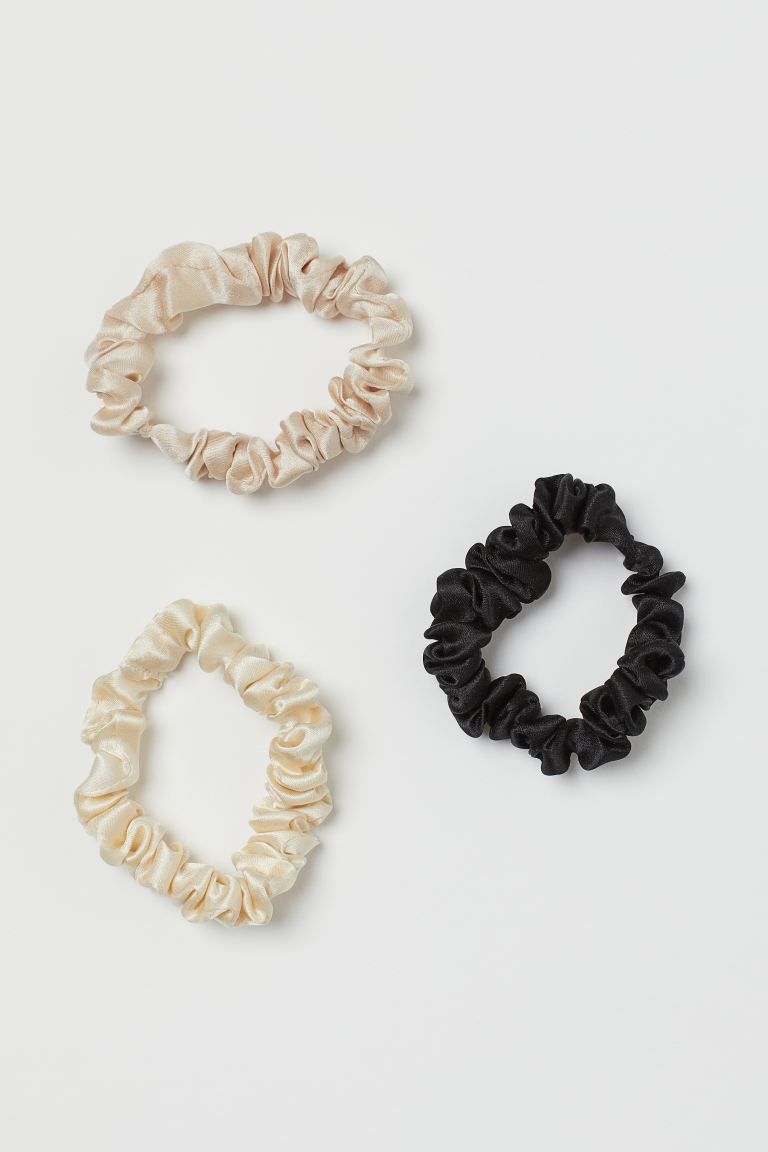 3er-Pack Scrunchies aus Seide | H&M (DE, AT, CH, DK, NL, NO, FI)