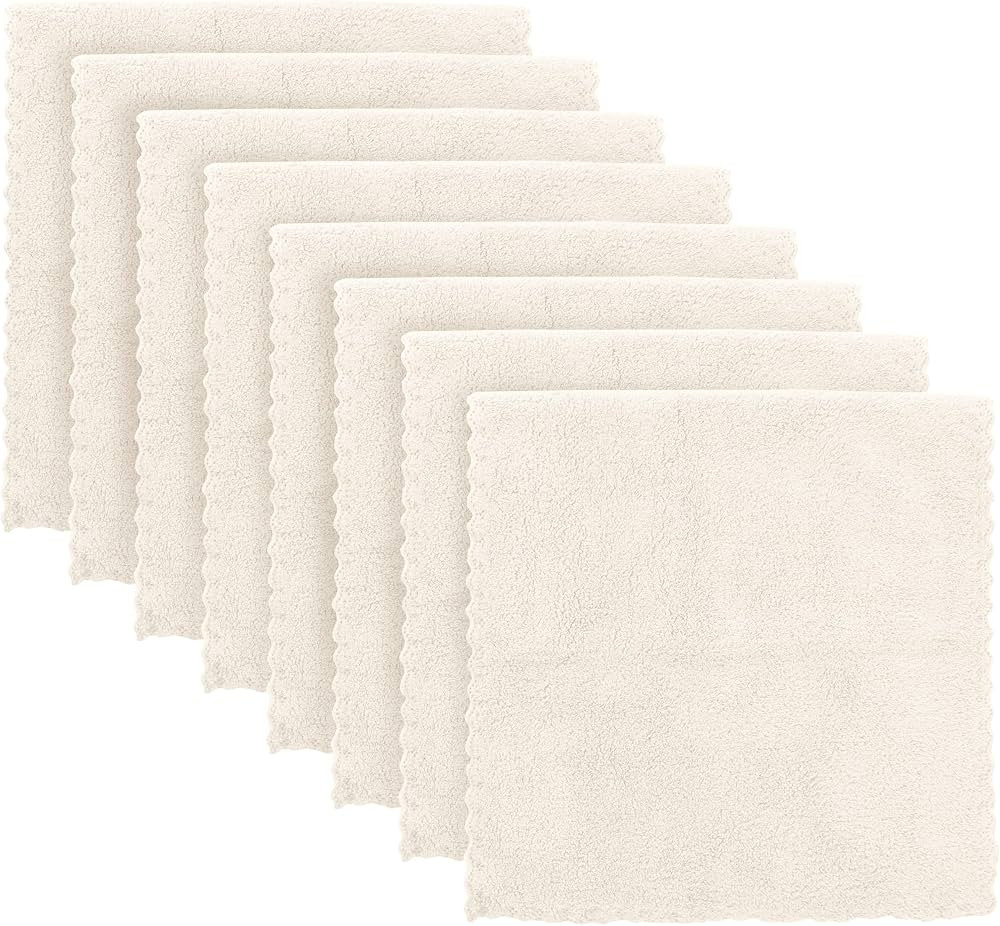 BAMBOO QUEEN Super Soft Burp Cloths 8 Pack - Thick - Extra Absorbent - Perfect Size Large 20" by ... | Amazon (US)