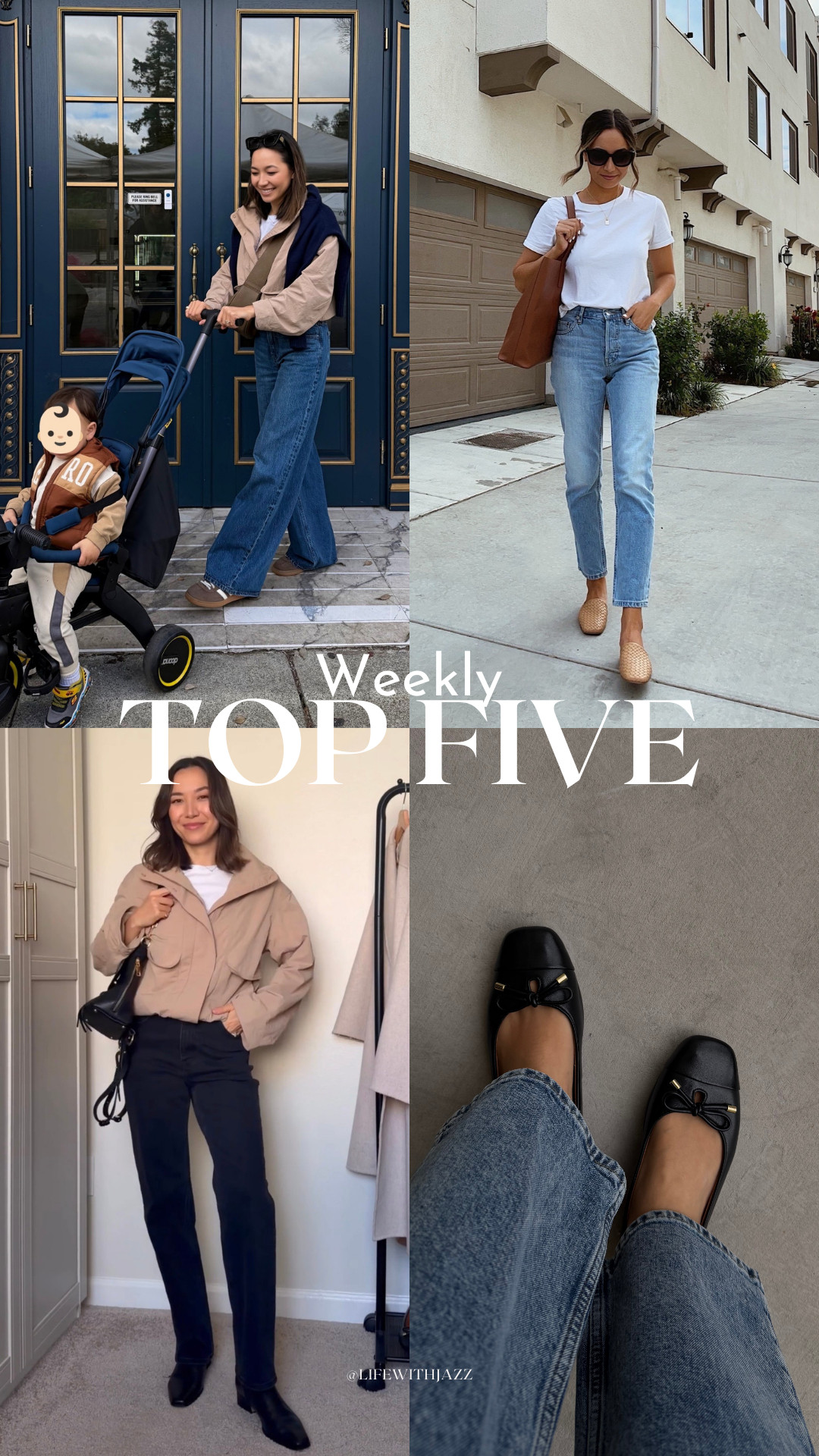 This week's top 5 bestsellers: 

1. Vionic ballet flats -- comes with arch support 
2. Lululemon effortless jacket -- water + wind-resistant, comes with a stowable hood 
3. Aritzia lodge pants -- wrinkle-free pull-on pants, great travel pant
4. Abercrombie wide leg jeans -- under $100, comes in several washes + lengths 
5. Everlane tee -- comes in tons of colors  

 #LTKSeasonal