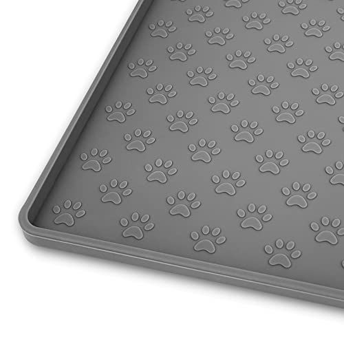 Ptlom Pet Placemat for Dog and Cat, Mat for Prevent Food and Water Overflow, Suitable for Small, ... | Amazon (US)