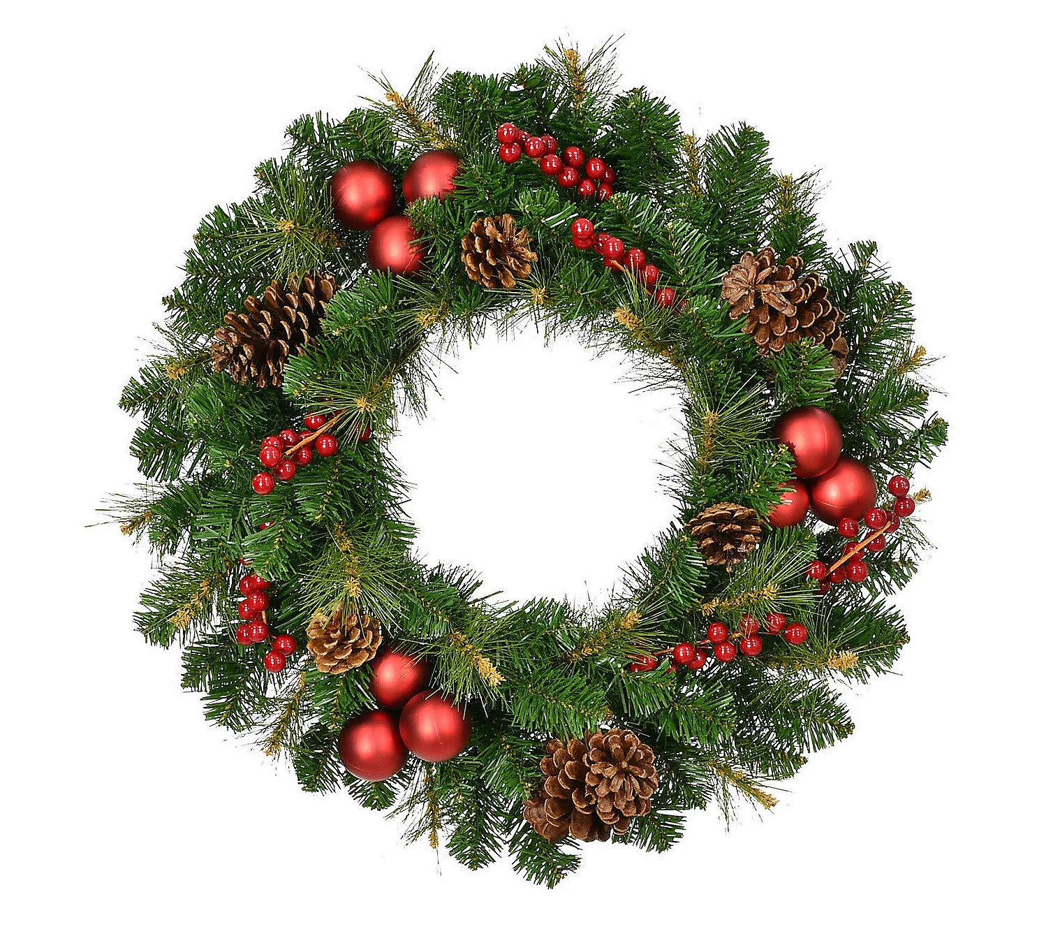Fraser Hill Farm 24-In. Joyful Wreath Door or Wall Hanging wit | QVC
