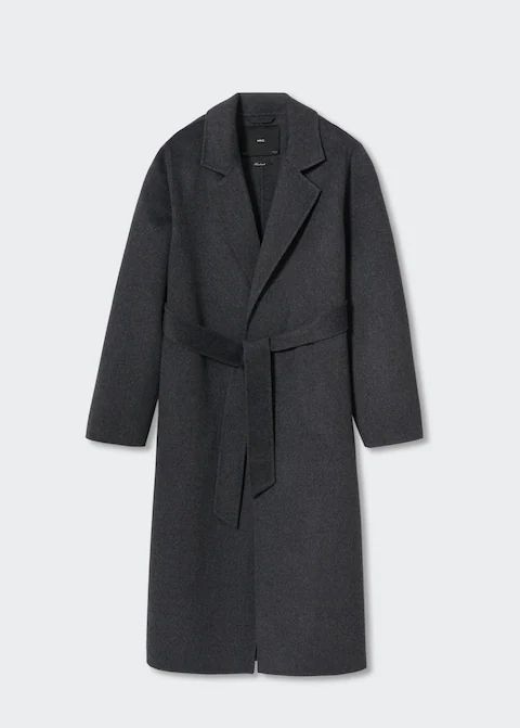 Belt handmade coat -  Women | Mango USA | MANGO (US)