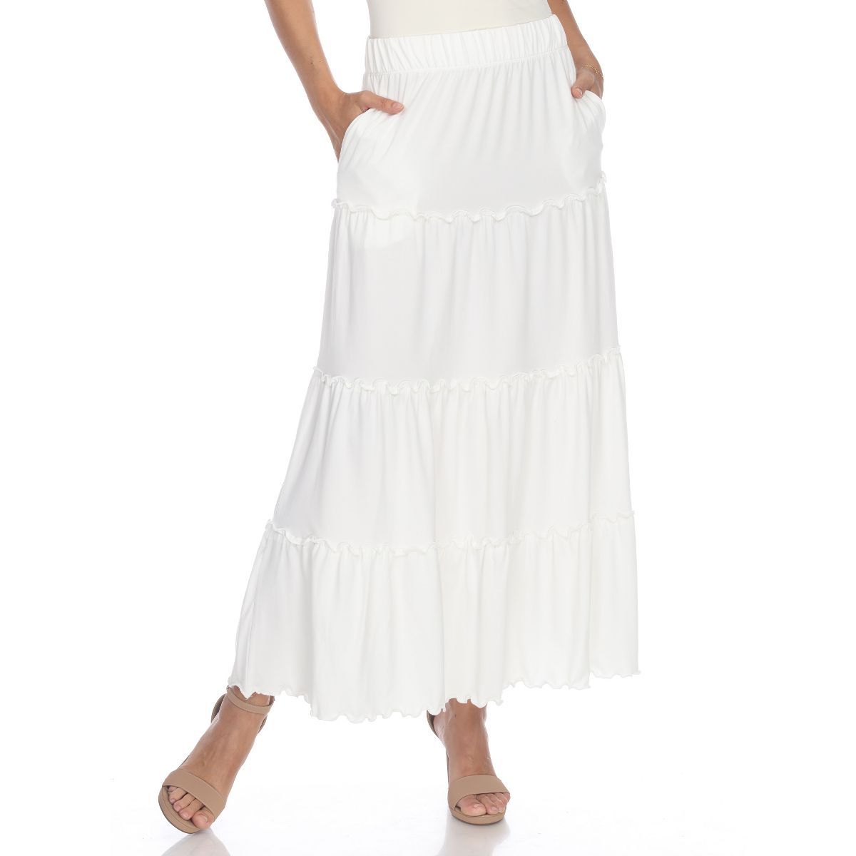 Whitemark Tiered Maxi Skirt | Target