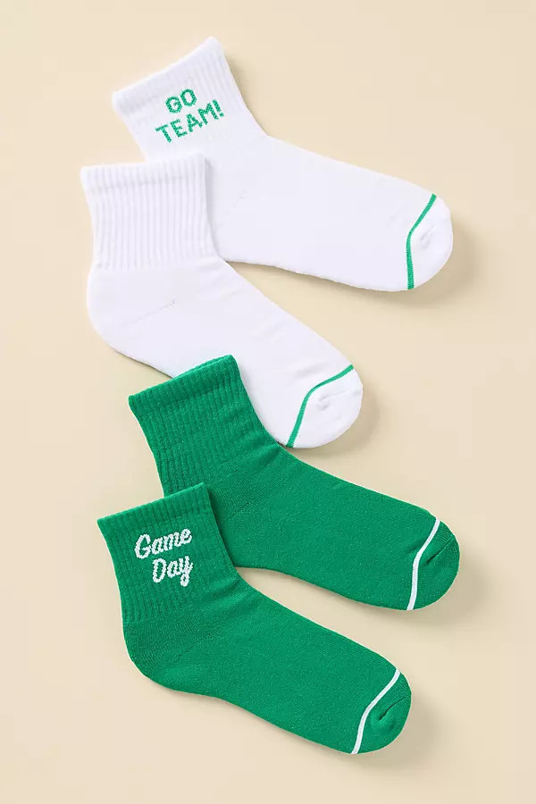 Daily Practice Game Day Socks, Set of 2 | Anthropologie (US)