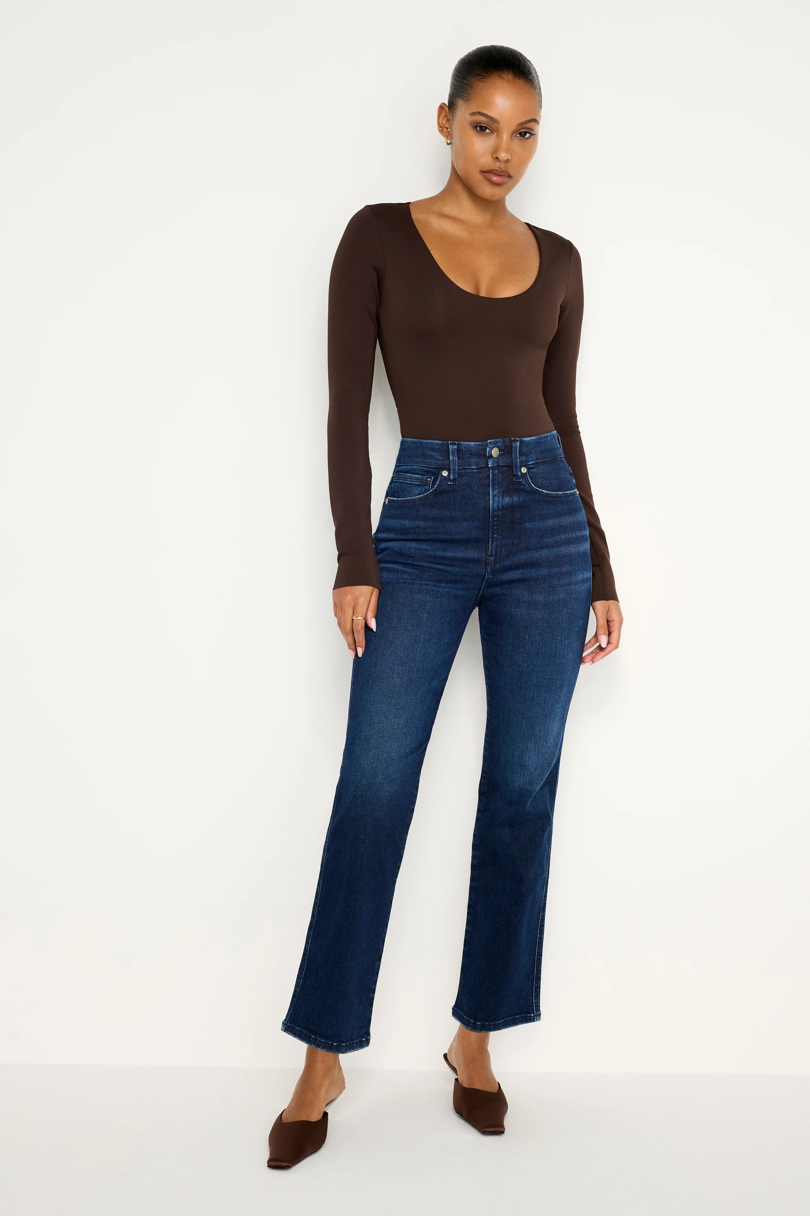 SCUBA SCOOP NECK BODYSUIT | Good American