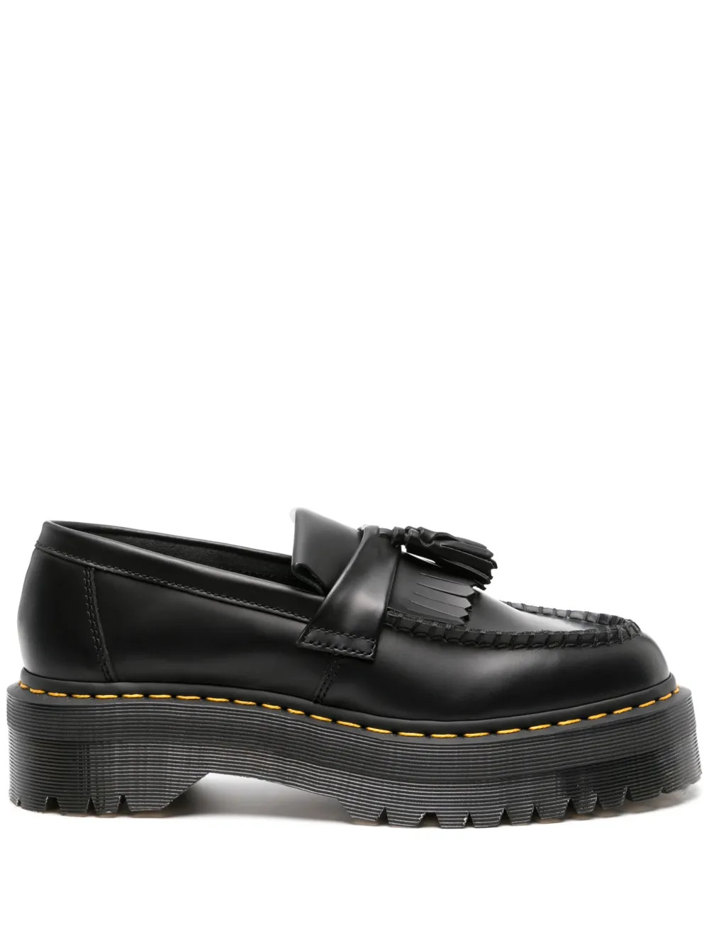 Dr. Martens Adrian Quad 55mm Leather Loafers | Black | FARFETCH | Farfetch Global