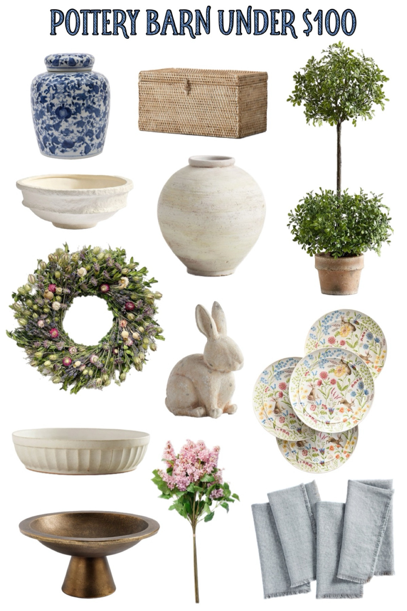 Spring decor under $100 from Pottery Barn 

#LTKfindsunder100 #LTKSeasonal #LTKhome