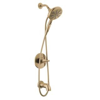 Delta Nicoli Gold Single Handle 6-Spray Tub and Shower Faucet 1.75 GPM in. Champagne Bronze Valve... | The Home Depot
