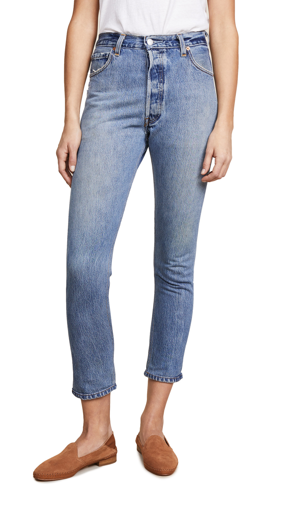 RE/DONE x Levi's High Rise Ankle Crop Jeans | Shopbop