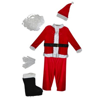 Northlight 40" Red and White Traditional Santa Claus Men's Christmas Costume Set - Plus Size | Target