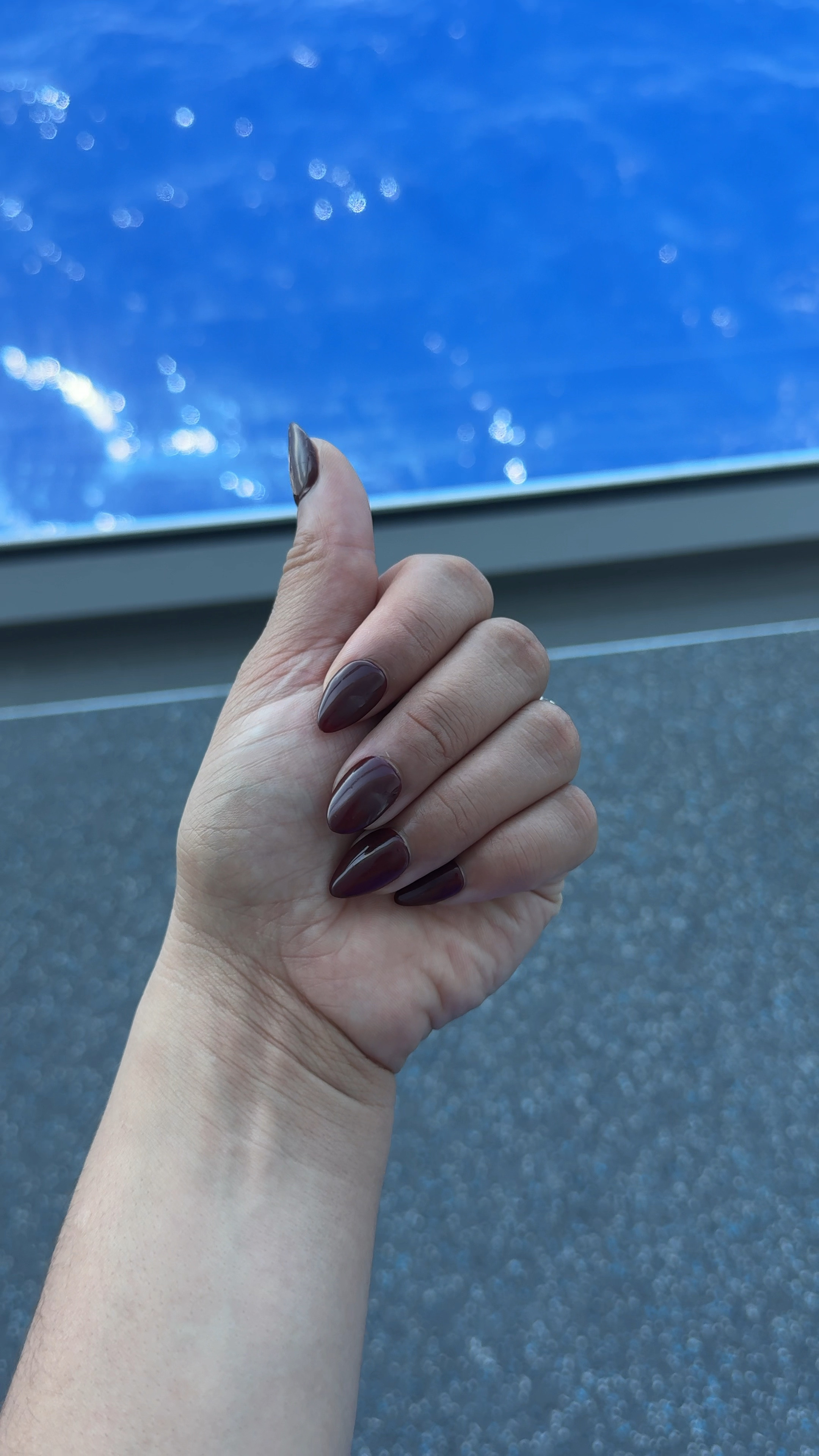 Press on nails for the cruise I LOVE THIS COLOR! 