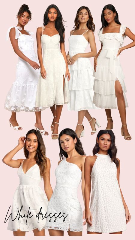Loving these white lulus dresses for a bachelorette weekend or party!

#LTKparties #LTKwedding #LTKfindsunder100